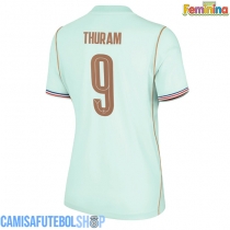 Camisa de time de futebol França Marcus Thuram #9 Replicas 2º Equipamento Feminina Mundo 2026 Manga Curta